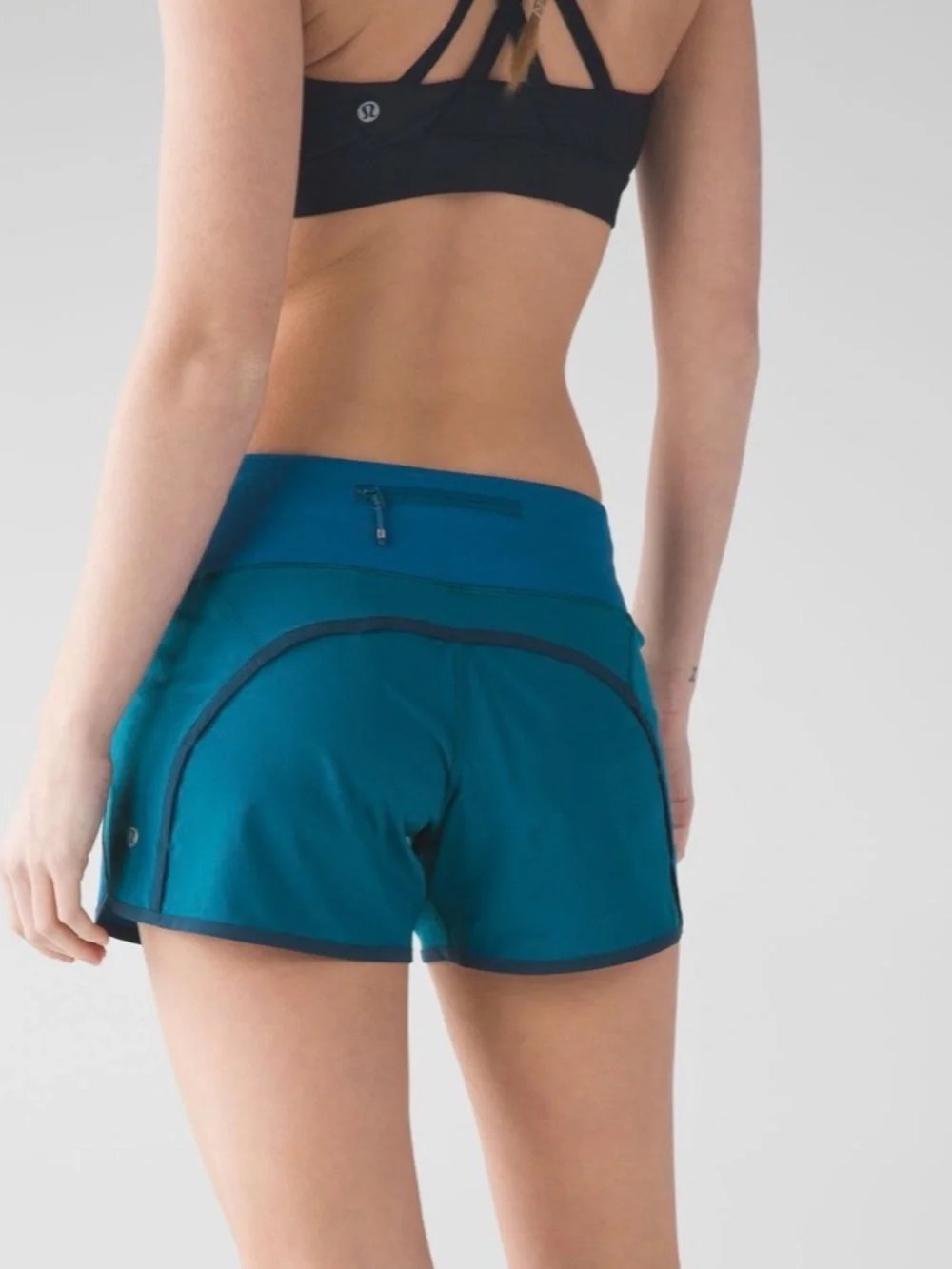 Lululemon Run Times Shorts (4-way Stretch) Tofino Teal / Alberta Lake